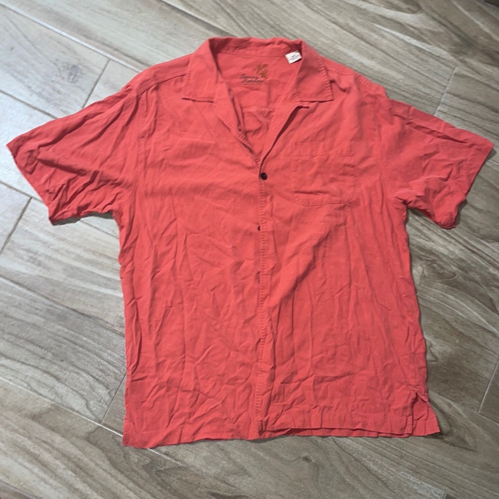 Tommy bahama salmon mens shirt